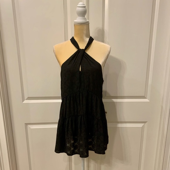 Anthro halter tiered tunic babydoll Sz L - Picture 5 of 5